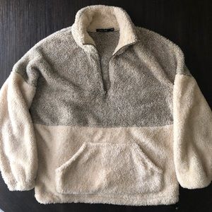 Color-block Fleece Pullover